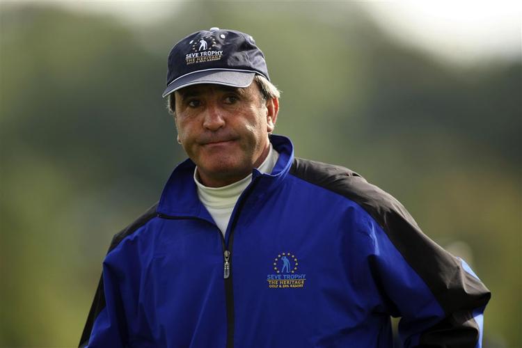 Severiano Ballesteros fanget af AP's fotograf under en sin egen turnering 'Seve Trophy' i 2007. 