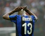 Inters Maicon ærgrer sig over en misbrugt chance 