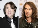 BBC's to slemme radiodrenge, Jonathan Ross og Russell Brand, er blevet suspenderet fra deres job for telefonfis. 