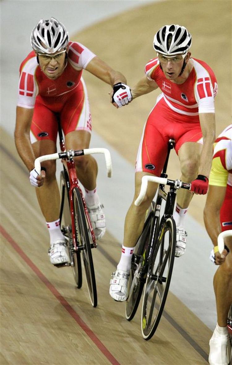 Alex Rasmussen og Michael Mørkøv vandt seksdagesløbet i Grenoble. Arkivfoto. 
