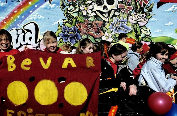 Christianitternes kamp for at bevare fristaden er ikke gammel. Billedet er fra 2004, hvor en børnedemonstration gik fra Christiania til Christiansborg. 