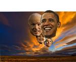 Rollerne: Barack Obama er Kandidaten. John McCain er Krigshelten. Sarah Palin er Rovfisken. Hillary Clinton er Førstedamen. Men måske er manuskriptet simpelt hen for usandsynligt. 