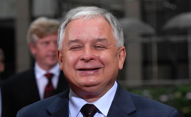Polens præsident Lech Kacynski, hvis efternavn minder om det polske ord for and, 'kaczory'. 