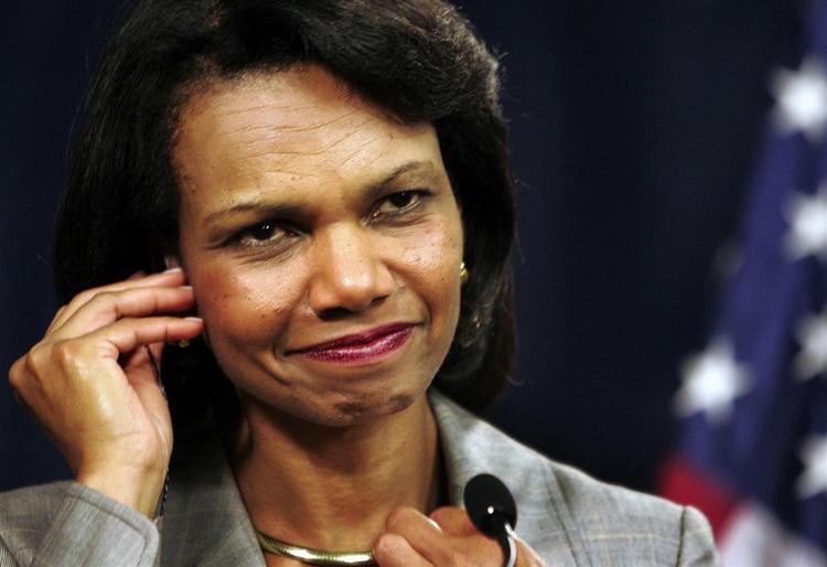 Selv præsident Bushs udenrigsminister Condoleezza Rice er gald for valget af Barack Obama. 