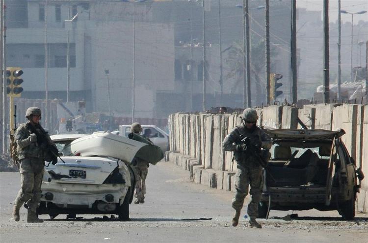 Archive photo of another roadside bomb in Baghdad on Nov. 6. 