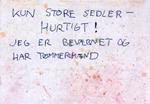 Under et forsøg på bankrøveri i 1985 vurderede gerningsmanden åbenbart, at det kunne fremme afviklingen af det praktiske, at han lagde kortene på bordet og erklærede sig hovedpineramt i gerningsøjeblikket. 