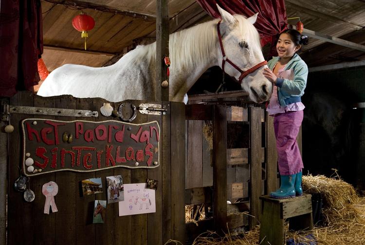 Winky Wang er en nuttet lille kineserpige. Hun elsker heste, og hver dag strigler hun den store hvide hest, som hvert år har rollen som Julemandens hest i byens juleoptog. 