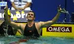 Cameron Van Der Burgh jubler efter sin verdensrekord i 100 meer brystsvømning på 56,88 sek. 