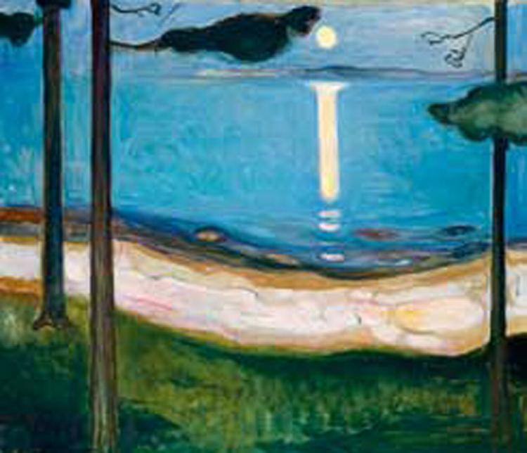 Værker af Edvard Munch er blandt den kunst, forsøgspersonerne har følt sig lindret af. 