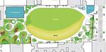 Multiparken BaNanna Park ved Nannasgade på Nørrebro bliver bygget fra næste år. Tegning: Københavns Kommune 