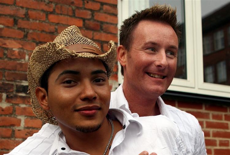 Gert Andersen og Greivin Oporto Murillo (tv). 