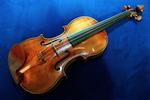 Her en ægte Stradivarius på udstilling i auktionshus i New York. 