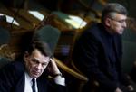 Jesper Langballe (tv) og Søren Krarup - fætre og folketingsmedlemmer for Dansk Folkeparti. 