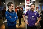Morten Nordstrand og Stefan Håkansson mødtes i går i forbindelse med lodtrækningen til pokalsemifinalerne, der fik det udfald, at de skal mødes to gange igen til foråret. 