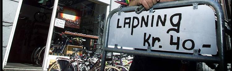 Man kan stadig få lappet sin cykel for 40 kroner på Nordre Fasanvej. 