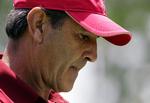 Severiano Ballesteros fanget af AP's fotograf under en hyggeturnering i sommeren 2007 i USA. 