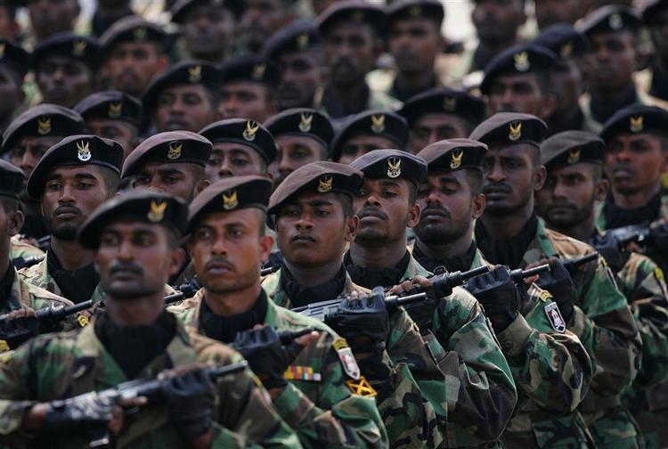 Sri Lanka hær kamper hårdt for at eliminere De Tamilske Tigre. Arkivfoto. 