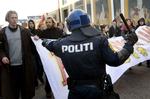 Police use of batons has increased. 