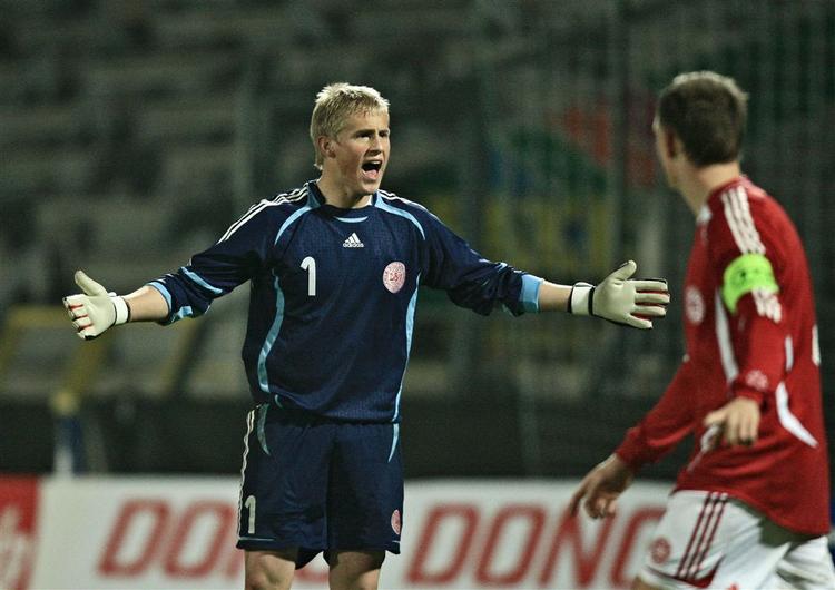 Kasper Schmeichel er foreløbig U21-landsholdsspiller, men kan blive en af de næste 'andengenerations-landsholdsspillere'. Arkivfoto. 