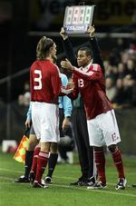 Mathias 'Zanka' Jørgensen fik A-landsholdsdebut som 18-årig. 