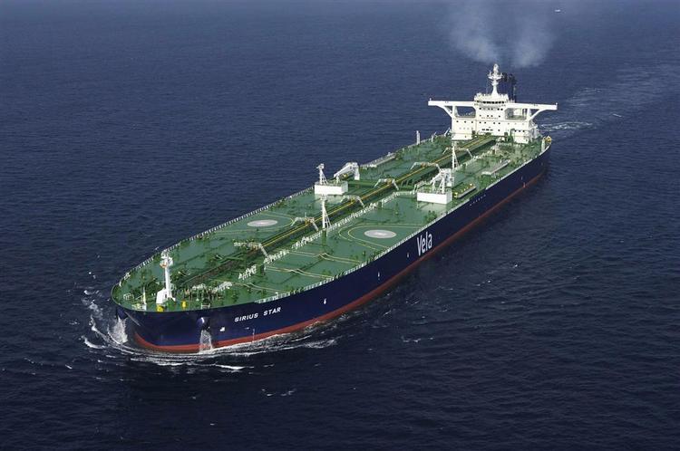The Dubai-based Sirius Star which has been taken over by Somali pirates. 