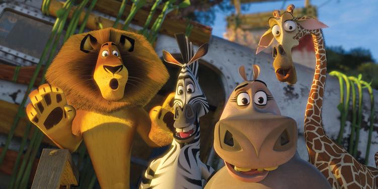 Enkeltscenerne i Madagascar 2 afvikles så rapt, og historien er så hårdt pumpet med sideplots, at man ikke havde kunnet nå ud at sætte vand over, hvis det havde været tv. Foto fra filmen 