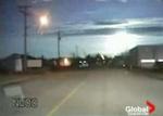 Himlen blev lyst op, da den canadiske meteor gik gennem atmosfæren. 