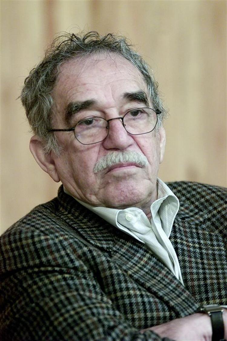 Gabriel Garcia Marquez fotograferet under et arrangement på et mexicansk universitet i 2004. 