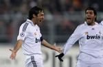 Mr. Madrid - Raúl - jubler efter sin scoring mod hviderussiske Bate Borisov. 