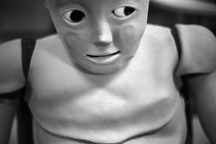 Japan er førende indenfor mange typer robotter. Denne model skal svare til et tre-årigt barn. Arkivfoto. 