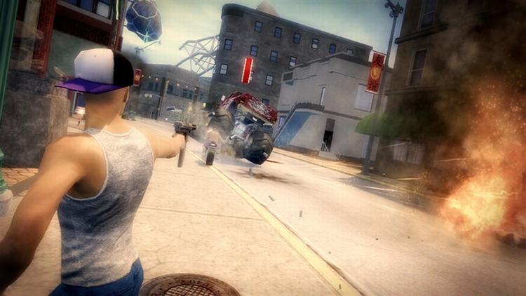 'Saints Row 2' lægger ikke fingrene imellem og leverer drengerøvet vold, nøgenhed og action. Det savner dog samme skarpe samfundssatire som prægede sin inspirator 'Grand Theft Auto IV', og er derfor langt mere ansvarsløs og løssluppen. 
