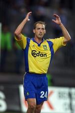 Thomas Lindrup har tidligere spillet i Brøndby (billedet) og OB. Siden årsskiftet har han spillet i Hvidovre. 