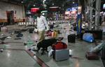 Politiets hunde søger efter spor efter terrorangrebet i Mumbai. 
