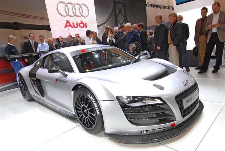Audi R8 i racertrim. Den skal ud på de europæiske baner næste år. Foto: United Pictures 