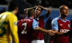 Aston Villas Zat Knight (i midten) ser alt andet end tilfreds ud efter en Zilina-scoring. 