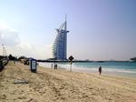 Burj Al Arab - Sejlet - set fra Dubais strand. 