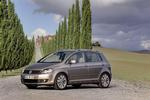 VW Golf Plus med nyt design af fronten, der kan dække over nye dieselmotorer. Ellers er det meste som hidtil. 
