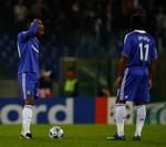 Nicolas Anelka (til venstre) og Didier Drogba var begge med i 3-1-nederlaget til Roma for tre uger siden. 