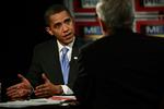Barack Obama giver interview i programmet 'Meet the Press', 6. december 2008. 