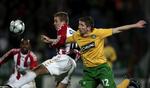 Jeppe Curth (i midten) var med til at sikre 2-1-sejren over Celtic for to uger siden. 