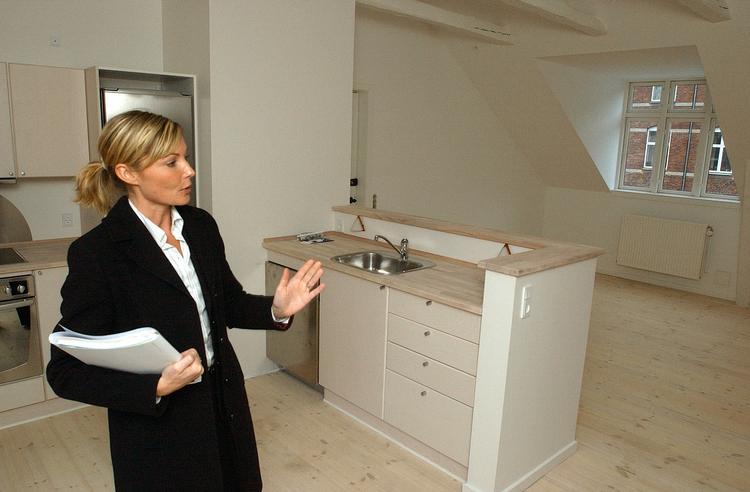 Er ejendomsmæglere blevet mere aggresive? Arkivfoto fra fremvisning. 