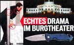 Østrigske medier - her avisen Österreich - har spekuleret livligt i et muligt mordkomplot mod den svensk-tyske skuespiller Daniel Hoevels på et teater i Wien. Billedet er fra en tidligere forestilling. Illustration: Österreich 