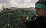 Tusinder og atter tusinder af Hamas-støttere  mødte i dag op for at fejre organisationens 21-år. Organisationen ønsker ikke at forlænge fredsaftalen. 