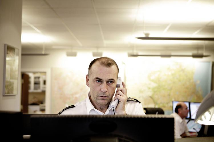 Jordskælvet gav travlhed hos alarmcentralen i København. Arkivfoto. 