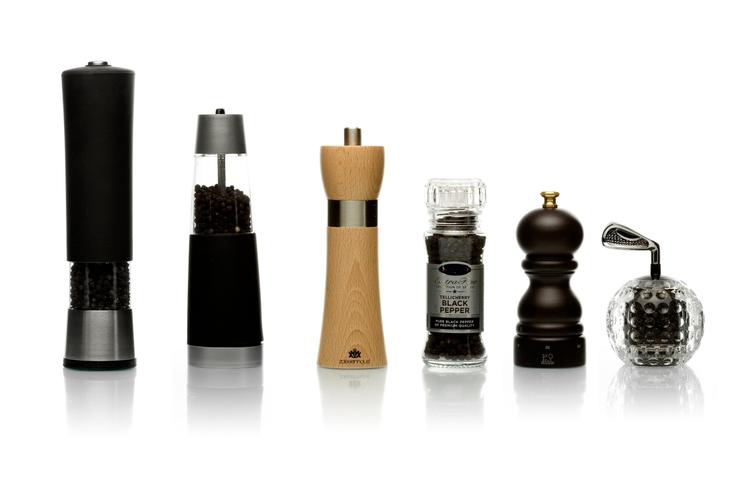 De dyre peberkværne giver en mere ensartet størrelse på de kværnede korn. 