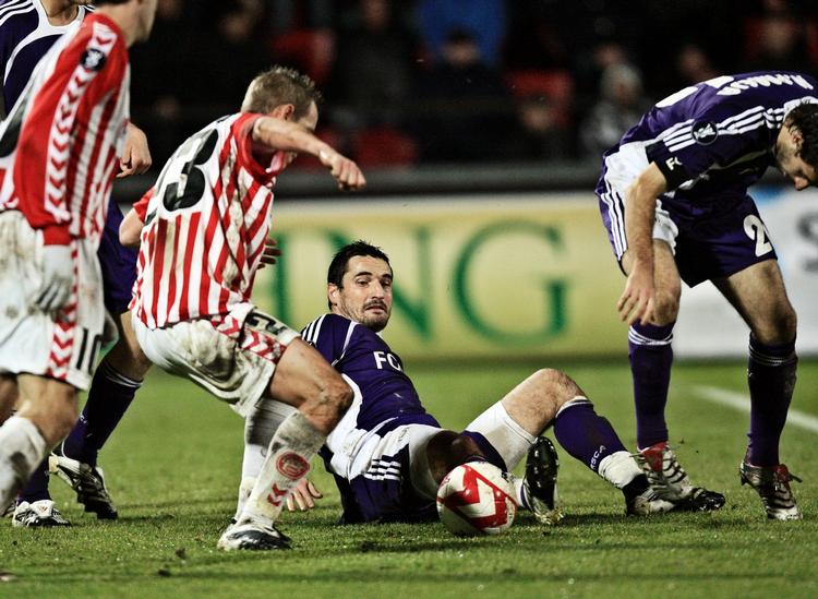 Matthias Lindström udlignede i det 86. minut, da AaB sidste sæson indledte Uefa Cuppens gruppespil med at spille 1-1 mod Anderlecht. 