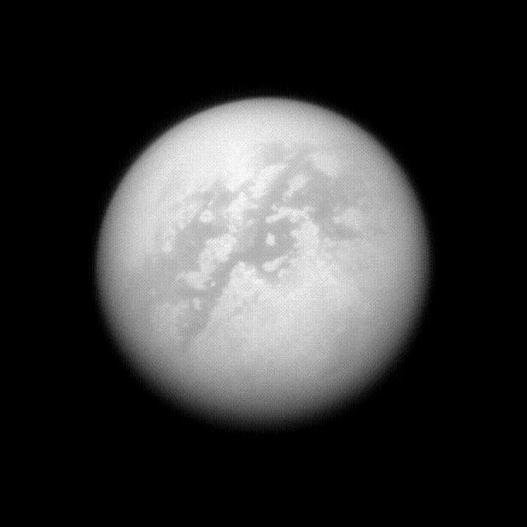 Saturns måne Titan - billede fra NASA 