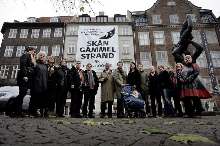 Beboere og forretningsdrivende omkring Gammel Strand er gået til kamp mod den planlagte metrostation på pladsen. (Arkivfoto) 