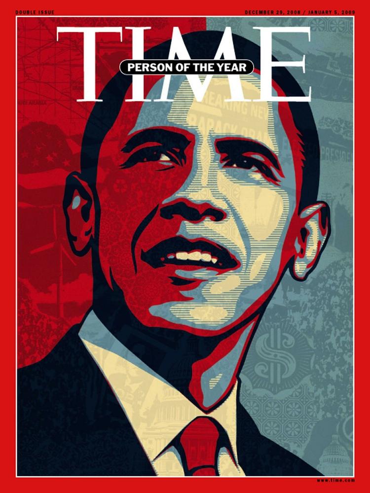 Barack Obama er udnævnt til årets person i 2008 af det amerikanske magasin Time. 