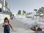 Luftkastel eller rigtig by. En illustration fra projektet 'Nordre Frikvarter' fra tegnestuen Polyform, som sammen et dansk og norsk arkitektfirma vandt den internationale idekonkurrence om byudviklingen i Nordhavnen i København. 